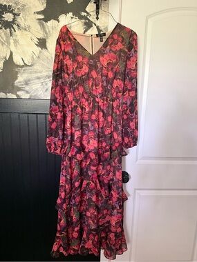 sachin and babi light blue dress Jessica Simpson Bonita Chiffon Dress